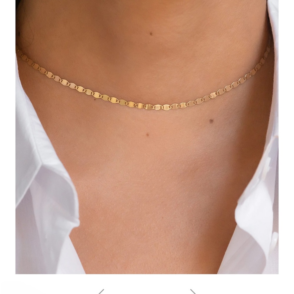 Zoe Lev 14kt mirror chocker necklace